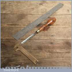 Vintage Forged Steel Carving Chisel By MARPLES & SONS - Sharpened and Honed