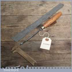 Vintage Forged Steel Carving Chisel By MARPLES & SONS - Sharpened and Honed