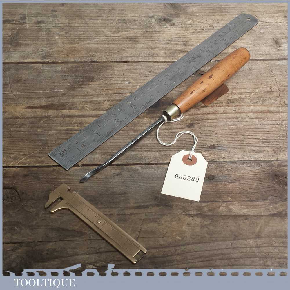 Vintage Forged Steel Carving Chisel By MARPLES & SONS - Sharpened and Honed