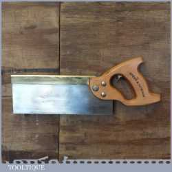 Vintage Spear & Jackson 10” Brass Back Tenon Saw 14 TPI - Sharpened