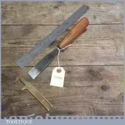 Vintage Forged Steel Carving Chisel Marked GIRAFFE - Sharpened and Honed