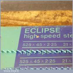New Old Stock Eclipse Heavy Duty 21” x 1 ¾” x 4 TPI HSS Power Hacksaw Blades