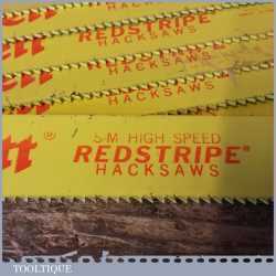 New Old Stock Starrett Redstripe Heavy Duty 22 ½” x 1½” x 7 TPI HSS Power Hacksaw Blades