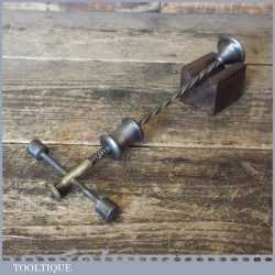 Vintage Hobbies Steel Brass Jewellers Counterweighted Archimedes Hand Drill