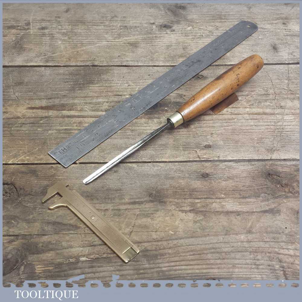 Vintage Forged Steel Carving Chisel by I SORBY - Old Carpentry Tool