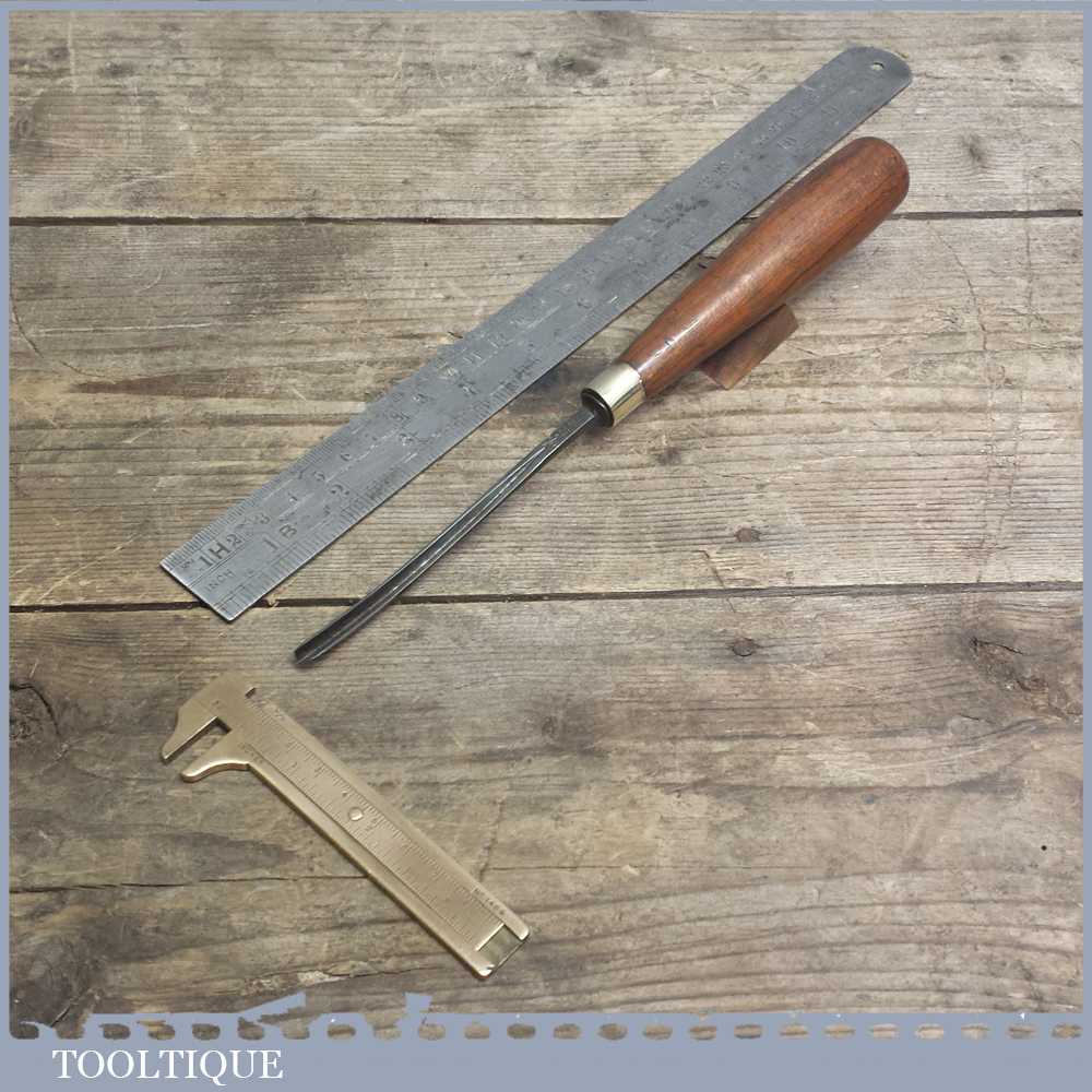 Vintage Forged Steel Carving Chisel by S J ADDIS - Old Carpenters Tool