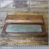 Vintage 9” x 2 ¼” Natural Charnley Oil Stone In Pine Box - Good Condition