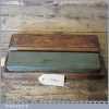 Large Vintage 10” x 2 1/8” Natural Charley Oil Stone In Pine Box - Good Condition