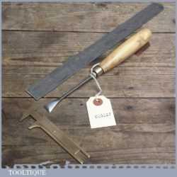 Vintage Forged Steel Carving Chisel By WILLIAM MARPLES