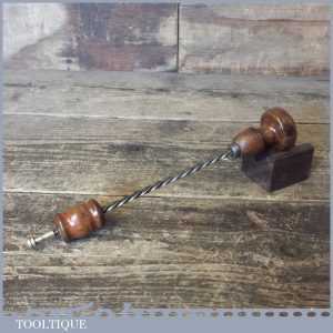 Vintage 9 ½” Archimedes Hand Drill Beech Wood Handles - Good Condition Vintage 9 ½” Archimedes Hand Drill Beech Wood Handles - Good Condition