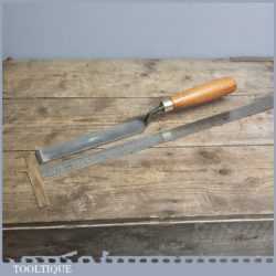 Vintage Forged Steel Cranked Paring Chisel By ASHLEY ISLES