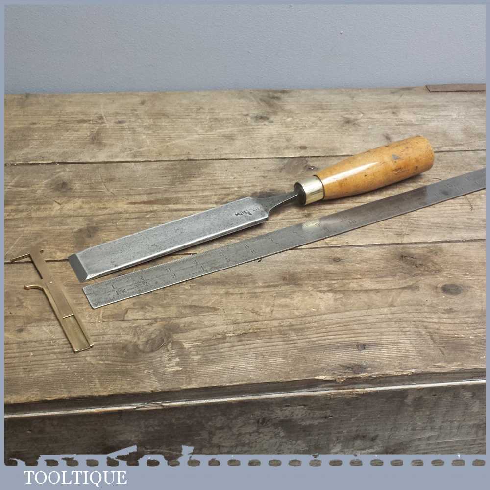 Vintage Forged Steel Firmer Paring Chisel By HEARNSHAW BROS