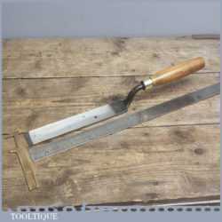 Vintage Forged Steel Cranked Paring Chisel By WILLIAM MARPLES