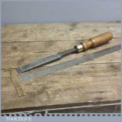 Vintage Forged Steel Paring Chisel - Heavy Duty Firmer