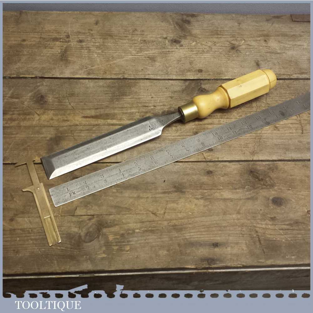 Vintage Steel Paring Chisel By I SORBY Boxwood London Handle