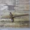Vintage Cabinet Makers Mahogany Oak Stemmed Panel Marking Gauge