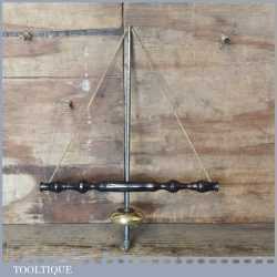 Beautiful Antique Jeweller’s Ebony Brass Bow Drill - Smooth Action