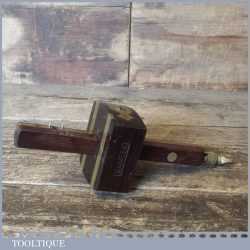 Crisp Vintage W Marples & Sons Rosewood Brass Mortise Gauge