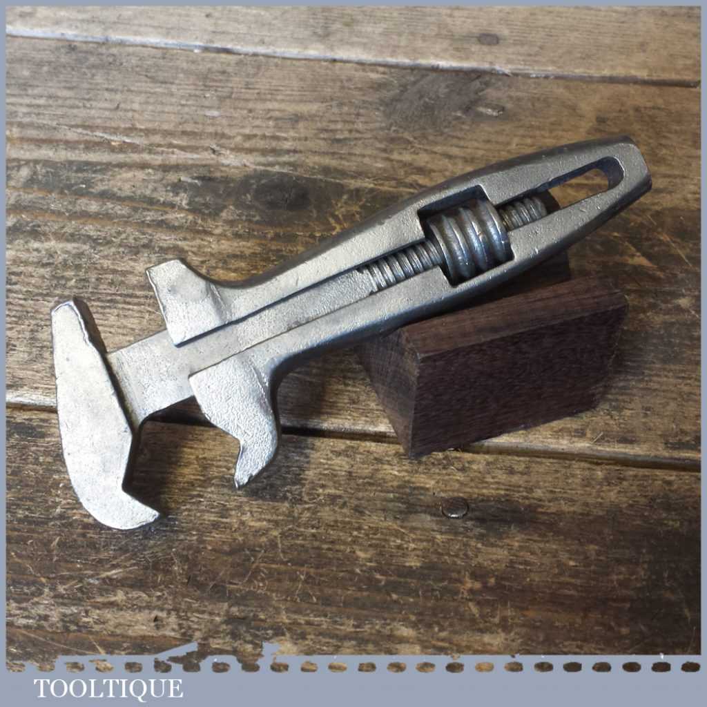 Unusual Vintage 5“ Adjustable Spanner Wrench Designed For Square Object