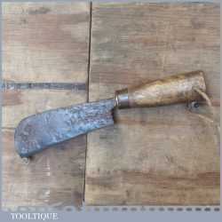 Early Vintage Cast Steel Billhook Small 6” Blade Stamped WS Crown