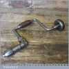 Vintage Stanley USA No: 73 Ratchet Brace Rosewood Handles 10” Swing - Good Condition