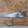 Vintage Henry Disston USA 22” Panel Handsaw 9 TPI - Sharpened Cross Cut