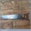 Rare Antique Alex Mathieson & Son 15” Dual Purpose Handsaw c1870 - Rip and Cross Cut