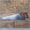 Vintage Henry Disston Canadian 22” Cross Cut Panel Handsaw 9 TPI - Sharpened