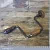Vintage Carpenters Brace Beech Handles 10” Swing - Good Condition