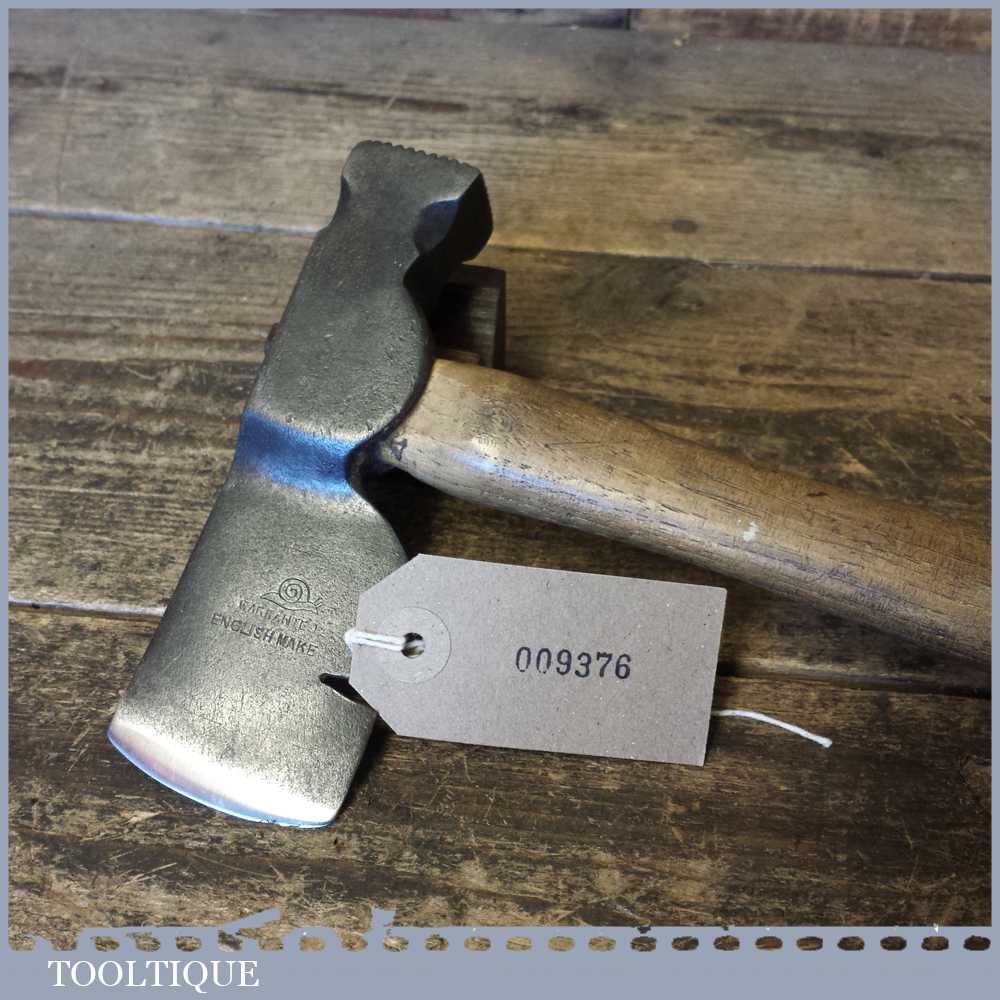 Vintage Snail Brand Slate Roofing Wall Lath Hammer Axe Good Condition