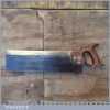 Vintage Millar & Byers Liverpool 14” brass Back Bench Tenon Saw 14 TPI - Sharpened