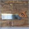 Vintage Spear & Jackson 14” Brass Back Tenon Saw 12 TPI - Sharpened