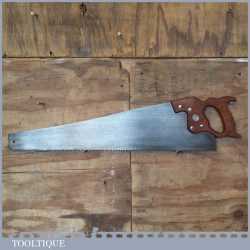 Vintage Henry Disston Canadian 26” RIP Saw 6 TPI - Sharpened