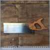 Vintage Taylor Sheffield Tangonia 12” Brass Back Tenon Saw 12 TPI - Sharpened