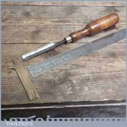 Vintage Forged Steel Gouge Chisel By Alex Mathieson Of Glasgow