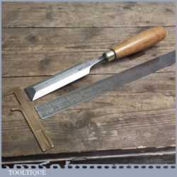 Vintage Forged Steel Bevel Edge Chisel By A HILDICK of Sheffield