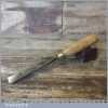 Vintage 1” Wood Carving Gouge Chisel Ash Handle - Sharpened Honed