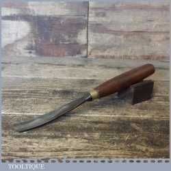 Vintage Pattern Makers 5/8” Curved Wood Carving Gouge Chisel - Sharpened Honed