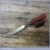 Vintage Addis & Sons 3/4” Curved Wood Carving Gouge Chisel - Sharpened Honed
