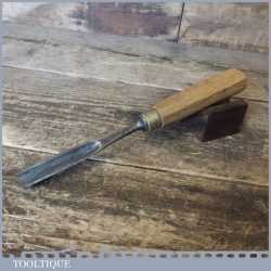 Vintage Pattern Makers 1/2” Wood Carving V Parting Chisel - Sharpened Honed