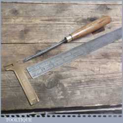 Vintage Forged Steel Bevel Edge Chisel By STORMONT Of Sheffield