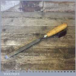 Vintage W Marples & Sons 3/4” Flat Firmer Paring Chisel - Sharpened Honed