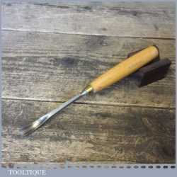Vintage Unique 7/16” Wood Carving Spoon Chisel - Sharpened Honed