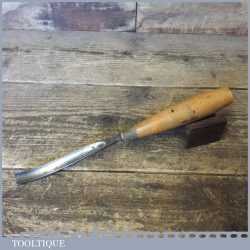 Vintage W Marples 1/2” Curved Wood Carving Gouge Chisel - Sharpened Honed