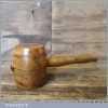 Rare Vintage Saddlers Leatherworking Lignum Vitae Punching Mallet - Good Condition