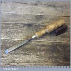 T9905 - Vintage W. Marples & Sons 1/2” firmer chisel with ash handle, in good used condition, fully refurbished & sharpened ready for use.