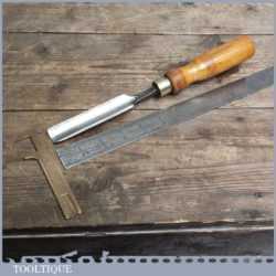 Vintage Forged Steel Gouge Chisel by MELHUISH - Sharpened and Honed