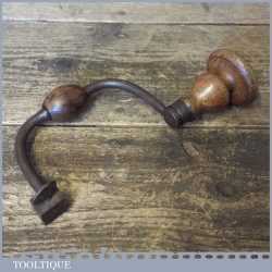 Vintage Sixpenny Brace With Beechwood Handles - Good Condition