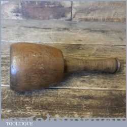 Vintage Beechwood Wood Carving Mallet Ash Handle - Good Condition