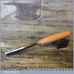 Vintage Addis 3/4” Straight Deep Woodcarving Gouge Chisel - Sharpened